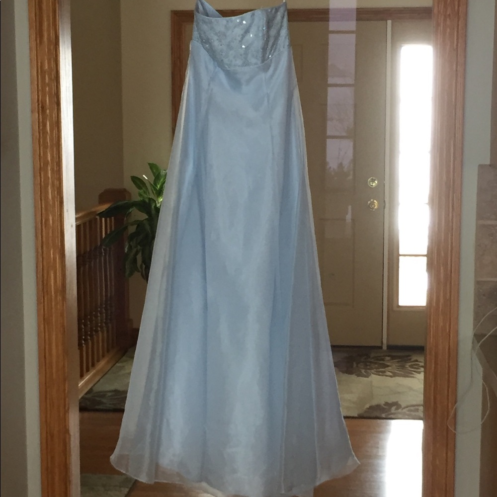Light blue prom dress/ball gown